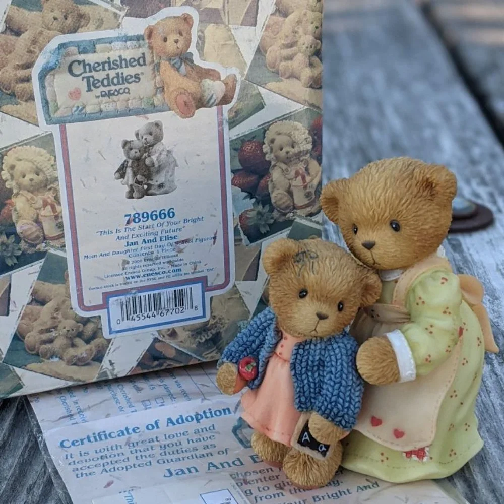 Cherished Teddies Jan and Elise School Figurine MIB